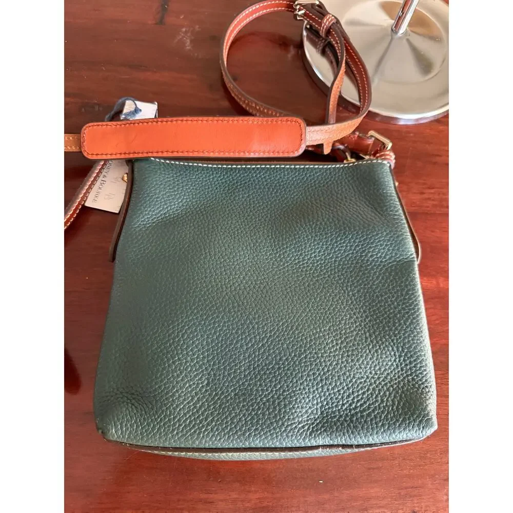Dooney & Bourke Pebble Grain Letter Carrier Crossbody Bl R935 & Dust Bag